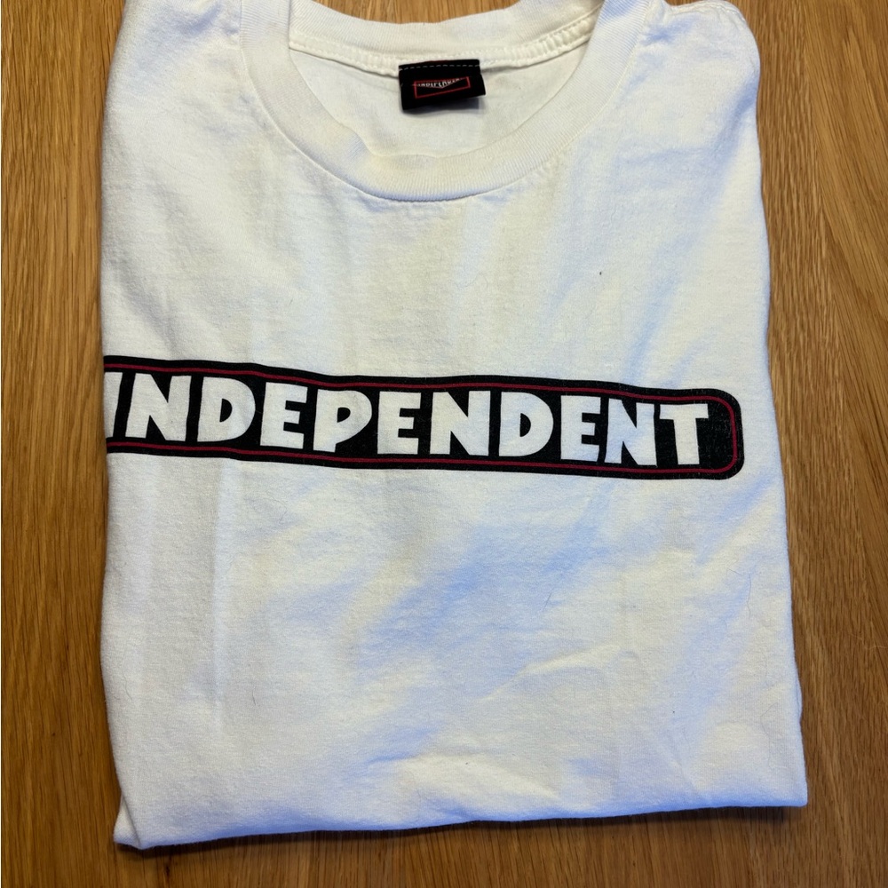 Independent White Short Sleeve Tee for Men